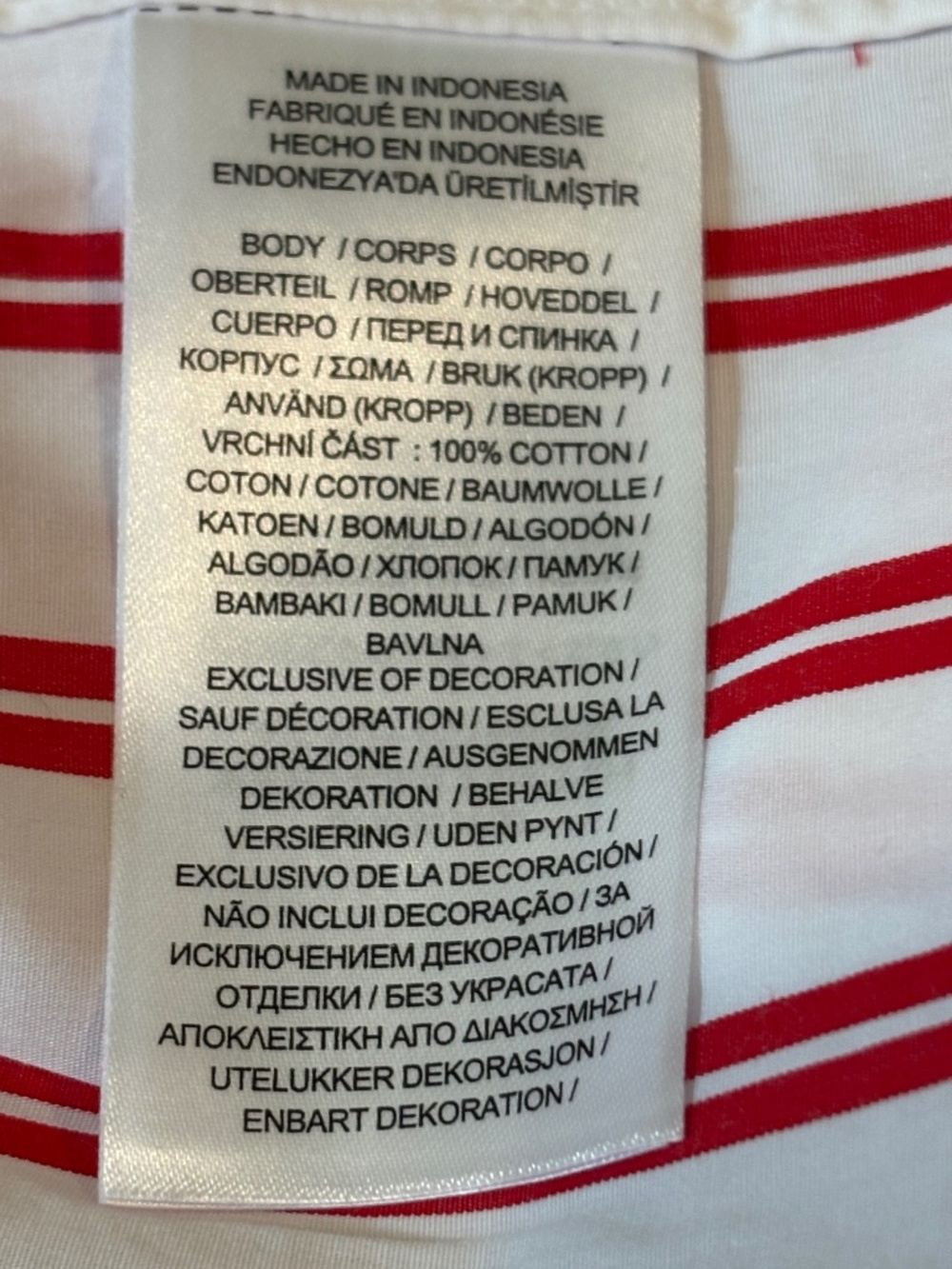 LAUREN RALPH LAUREN Relaxed Fit Striped Broadcloth Shirt White & Red Sz M - Picture 8 of 9